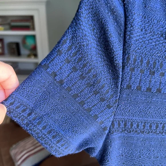 Francesca’s Blue Rain Dress short sleeve Sz M - Picture 4 of 8